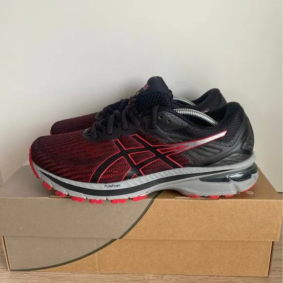 Asics GT 2000 9 ‘Black Classic Red’ Men Running Shoes- SZ 8