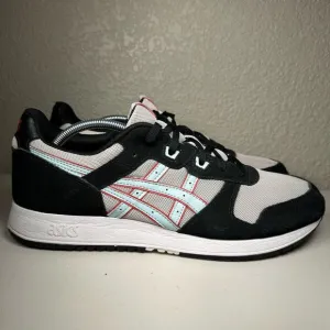 Asics Mens 12 Lyte Classic Running Shoes Lace Up Low Top Mesh Gray Black Sneaker