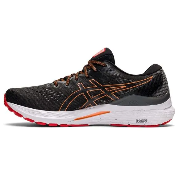 ASICS MEN'S GEL-KAYANO 28 RUNNING SHOES, 9, SHEET ROCK/ORANGE POP