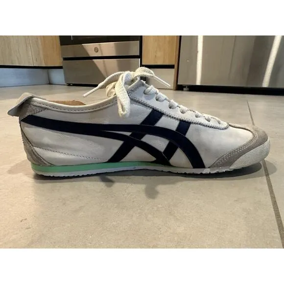 ASICS Onitsuka Tiger Mexico 66 Cream Peacoat Lime Shoes Men’s Size 11‎ 1183A359