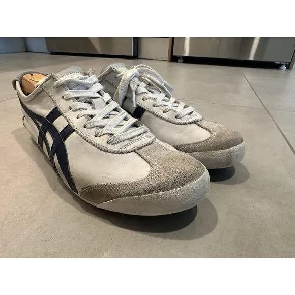 ASICS Onitsuka Tiger Mexico 66 Cream Peacoat Lime Shoes Men’s Size 11‎ 1183A359