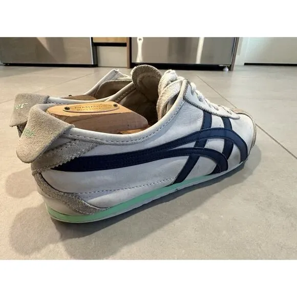 ASICS Onitsuka Tiger Mexico 66 Cream Peacoat Lime Shoes Men’s Size 11‎ 1183A359