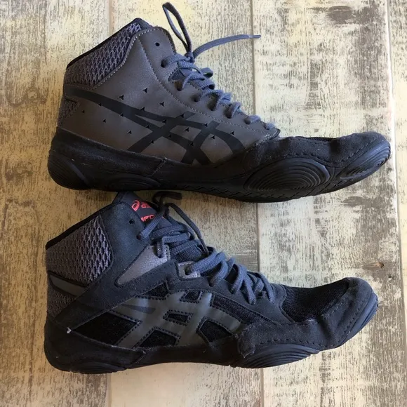ASICS Snapdown 3 Wrestling Shoes Men’s Size 10 Wide Black Training High Top