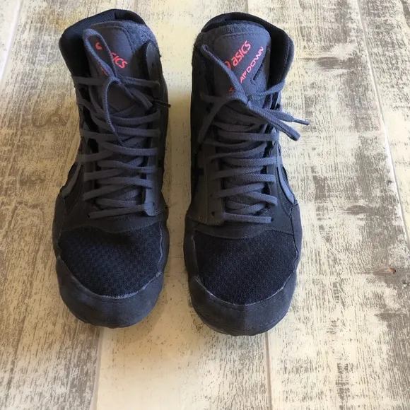 ASICS Snapdown 3 Wrestling Shoes Men’s Size 10 Wide Black Training High Top