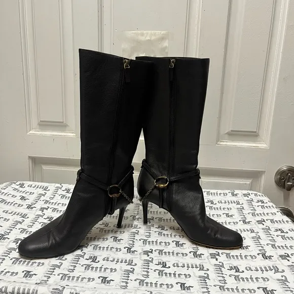 Authentic Gucci Brown Leather Women Boot Size 36 C