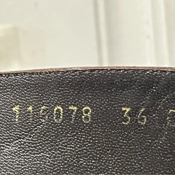 Authentic Gucci Brown Leather Women Boot Size 36 C