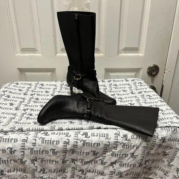 Authentic Gucci Brown Leather Women Boot Size 36 C