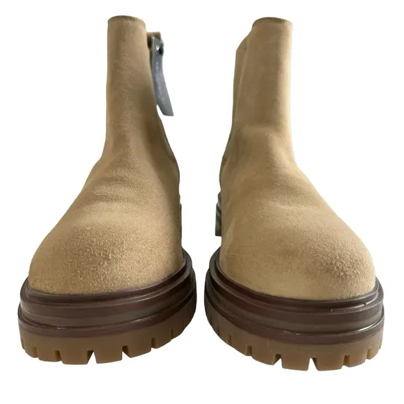Avellini Made in Portugal Suede Leather Lug Sole Chelsea Boots Size 41/ US 9.5