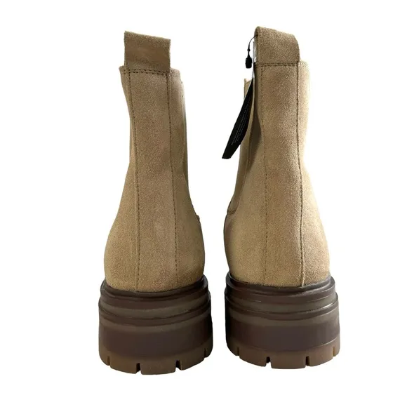 Avellini Made in Portugal Suede Leather Lug Sole Chelsea Boots Size 41/ US 9.5