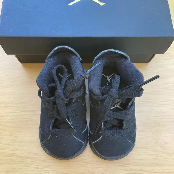 Baby/ Toddler,Air Jordan 6 Retro( TD ) Black/ Metallic Silver- Black Size 3C