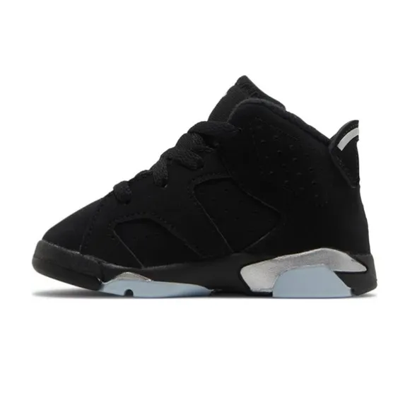 Baby/ Toddler,Air Jordan 6 Retro( TD ) Black/ Metallic Silver- Black Size 3C