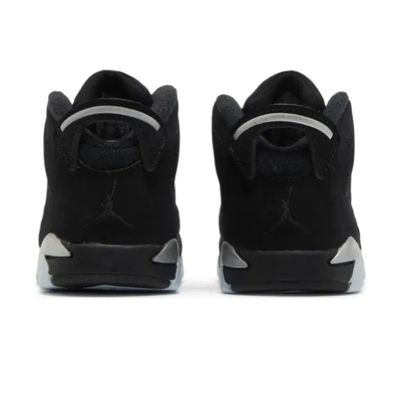 Baby/ Toddler,Air Jordan 6 Retro( TD ) Black/ Metallic Silver- Black Size 3C