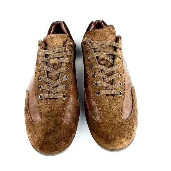 Bally Brown Leather Sneakers