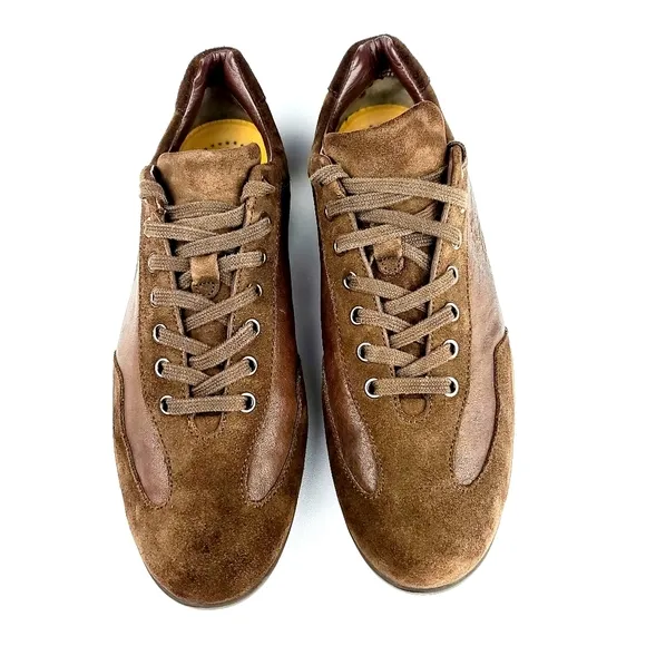Bally Brown Leather Sneakers