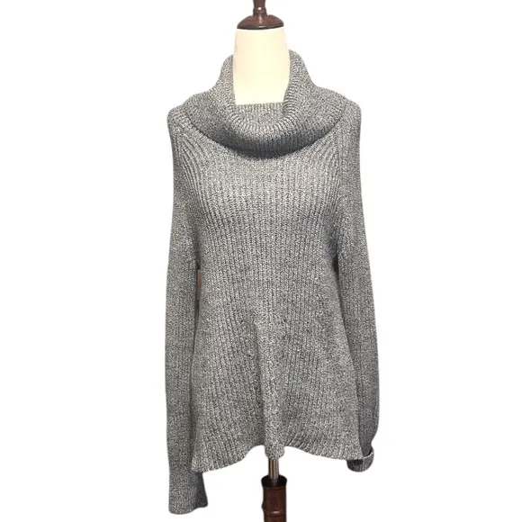 Banana Republic Oversized Italian Wool Turtleneck Sweater