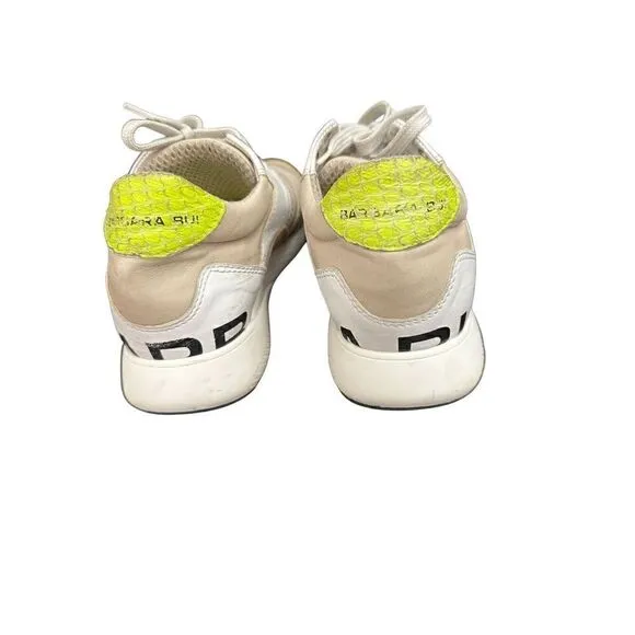Barbara Bui Suede ColorblockPattern Sneakers - Neutrals...