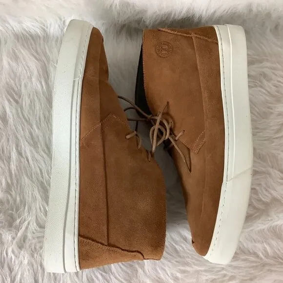Barbour Mason Brown Sand Suede Mens Lace Up Chukka Boot Sneaker