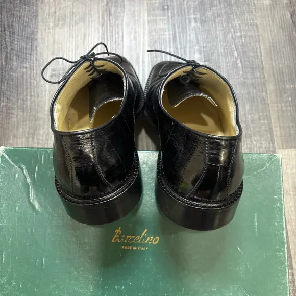 Barcelino Men’s Eel Skin Oxfords w/ Lace-Up closure, EUC