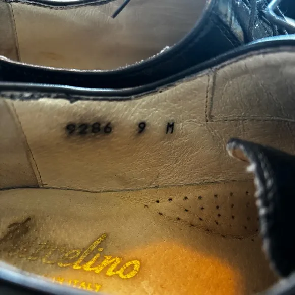 Barcelino Men’s Eel Skin Oxfords w/ Lace-Up closure, EUC