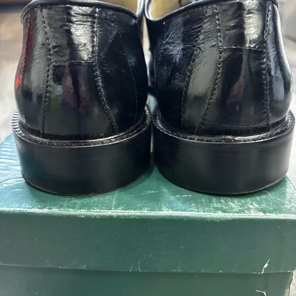 Barcelino Men’s Eel Skin Oxfords w/ Lace-Up closure, EUC