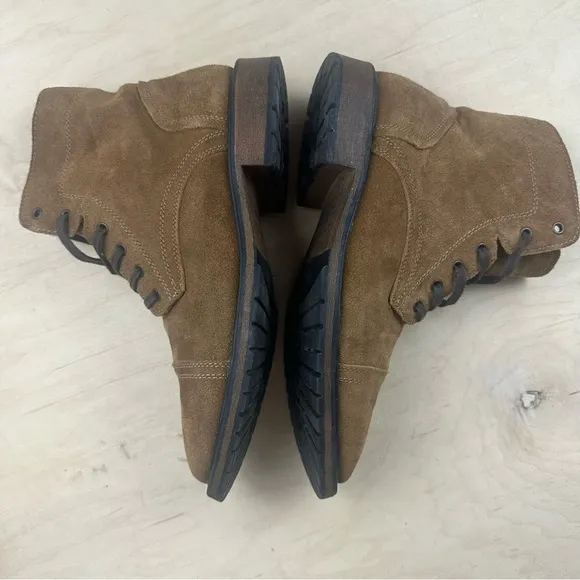 Bass Brown Suede Lace-Up Boots