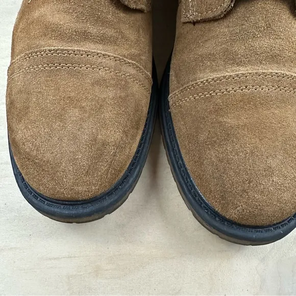 Bass Brown Suede Lace-Up Boots