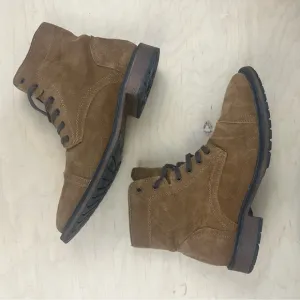 Bass Brown Suede Lace-Up Boots