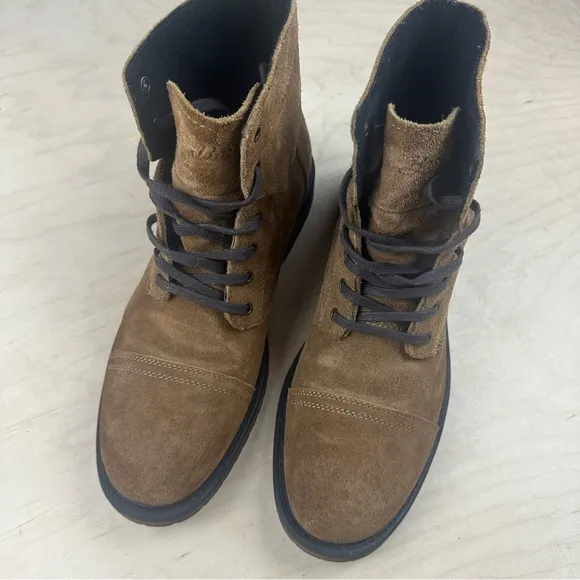 Bass Brown Suede Lace-Up Boots