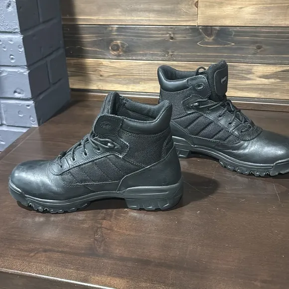 Bates Black Military Tactical Ankle Leather Work Boots Unisex M9 W10.5