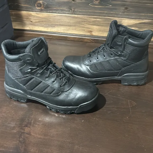 Bates Black Military Tactical Ankle Leather Work Boots Unisex M9 W10.5