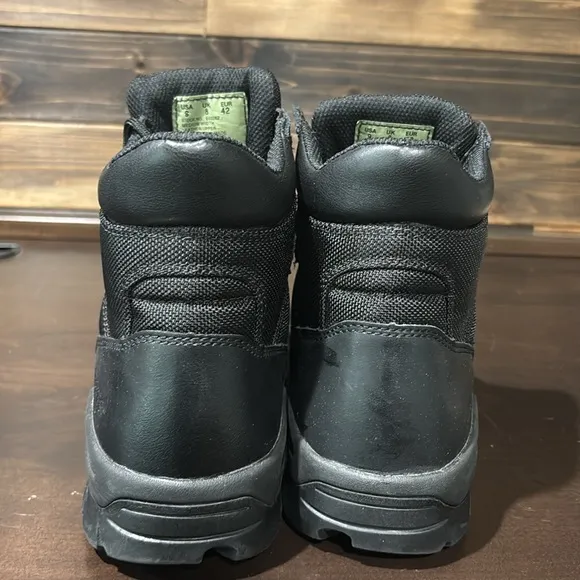 Bates Black Military Tactical Ankle Leather Work Boots Unisex M9 W10.5