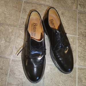 Bates Men's Black ploataways genuine leather Uniform Dress Shoes 8.5D
