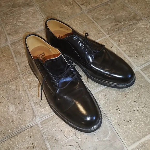 Bates Men's Black ploataways genuine leather Uniform Dress Shoes 8.5D