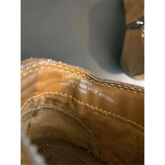 BØC Born Concept Brown Leather Bootie Women’s Size 8/39