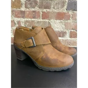 BØC Born Concept Brown Leather Bootie Women’s Size 8/39