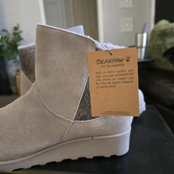 BEARPAW Megan ll Size 10 Grey Fog