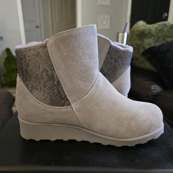 BEARPAW Megan ll Size 10 Grey Fog