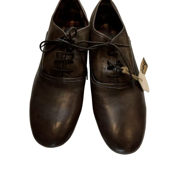 Bed Stu Men Cosburn Oxford Shoe Loafer Brown 12 Low Top Genuine Leather Lace Up