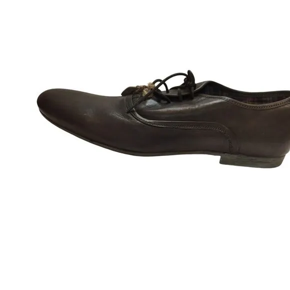 Bed Stu Men Cosburn Oxford Shoe Loafer Brown 12 Low Top Genuine Leather Lace Up