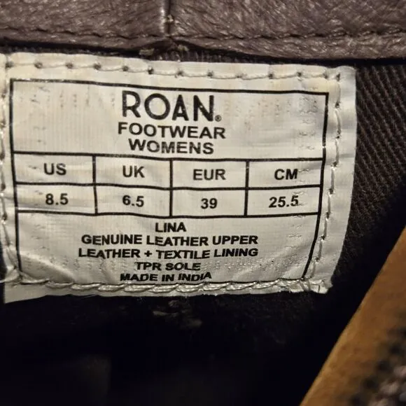 Bed Stu Roan Boots Womens 8.5 Lina Mixed Leather Bootie Oiled Hand Finished