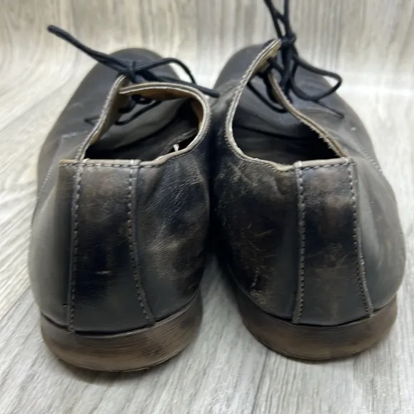 BED|STU Distressed Leather Oxford Shoes