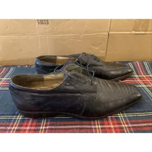 BELVEDERE GENUINE OSTRICH OXFORD SHOES SZ 9.5