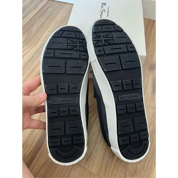 Ben Sherman NWT canvas Slip-On Casual Shoes sz 8