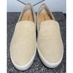 Birdies The Swift Tan Beige Neutral Corduroy Slip On Shoes Women's 7.5 NEW