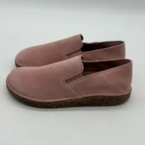 Birkenstock Callan Women’s Sz 8 N Light Pink Suede Leather Slip On Casual Shoes.