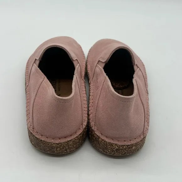 Birkenstock Callan Women’s Sz 8 N Light Pink Suede Leather Slip On Casual Shoes.