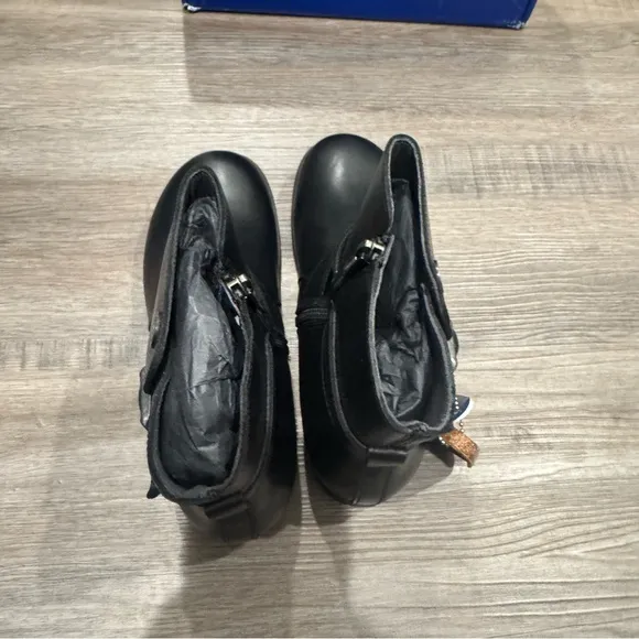 Birkenstock Collins Black Leather Boots