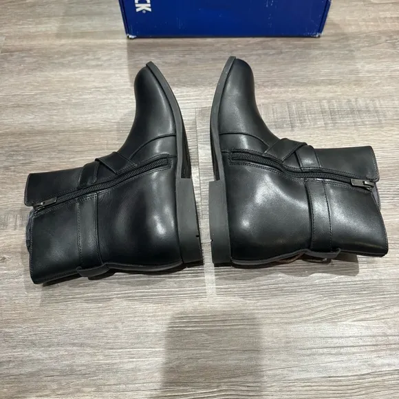 Birkenstock Collins Black Leather Boots