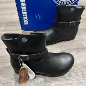 Birkenstock Collins Black Leather Boots