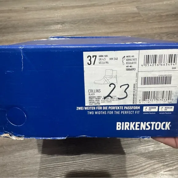 Birkenstock Collins Black Leather Boots
